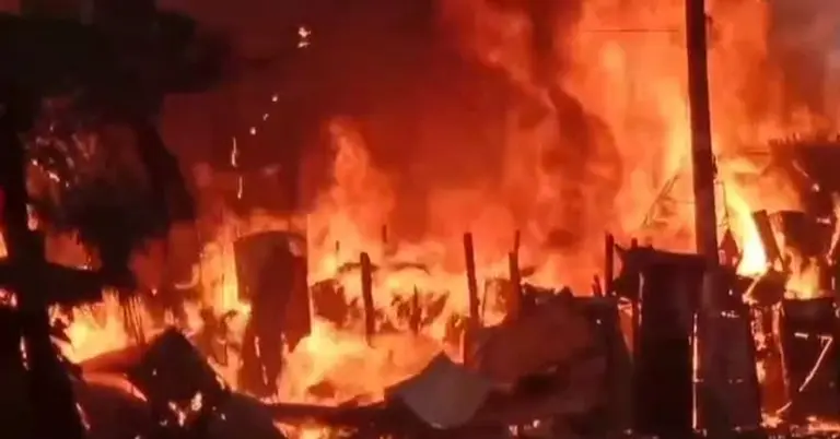 ইজিবাইক গ্যারেজে অগ্নিকাণ্ড